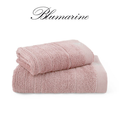 SET spugna OSPITE + MEDIA Blumarine Art. SAMIRA con logo in cristalli
